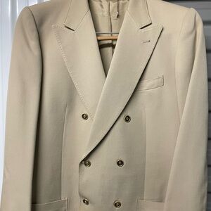 J Modell Aus Meisterhand double breasted light beige jacket